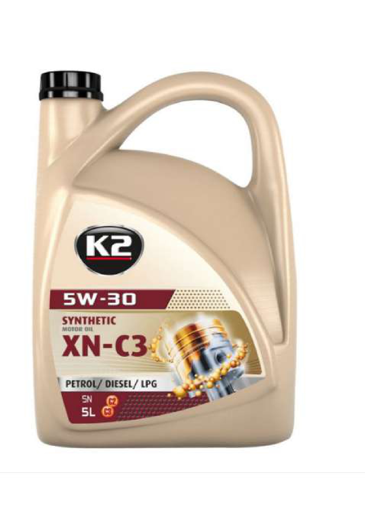 Олива моторна SYNTHETIC MOTOR OIL SN XN-C3 5W-30 5 л K2